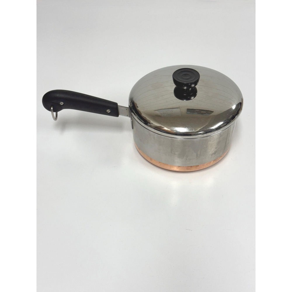Vintage Revere Ware Copper Bottom 2 Quart Pot